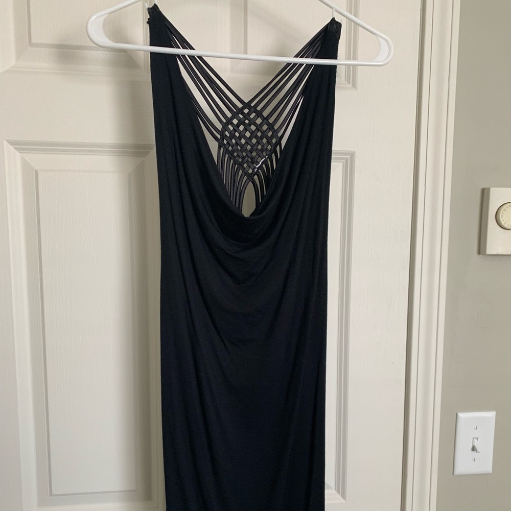 Black Dress with straps back detail